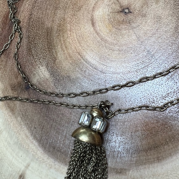 VTG| J.Crew Tassel Chain Necklace ✨ - Picture 6 of 8